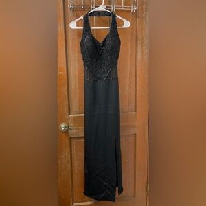 MY Fashion Beaded Halter Prom/Evening Dress